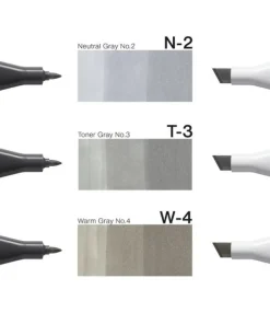 Marker Copic Classic Designer Collection 3-pack - Concrete tints
