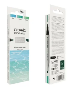 Marker Copic Classic Designer Collection 3-pack - Clear water tints