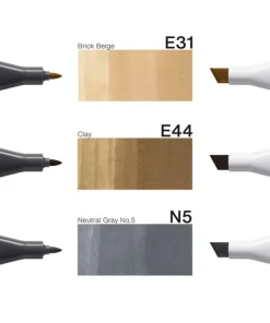 Marker Copic Classic Designer Collection 3-pack - Natural stone tints