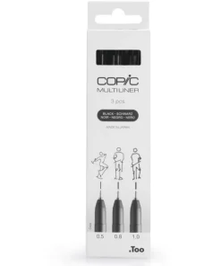 Marker Copic Multiliner Broad 3-pack svart