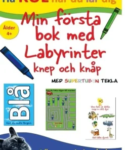 Min första bok med labyrinter, knep och knåp - med Supertuben Tekla