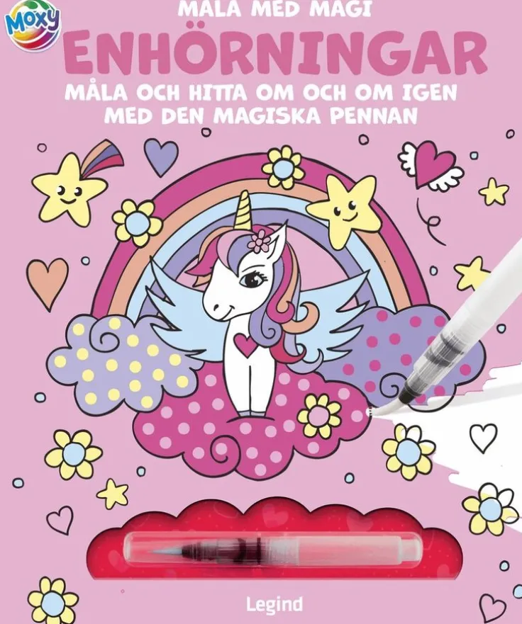 Måla med vatten : Enhörningar