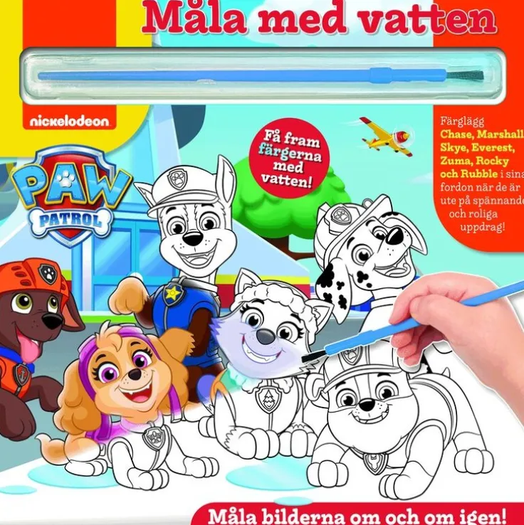 Måla med vatten. Paw Patrol