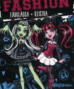 Monster High fashion - färglägg + klistra