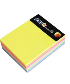 Notisblock Stick'n 76x76mm Magic Cube 7 neonfärger