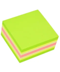Notisblock Stick'n 51x51mm neongul & neongrön