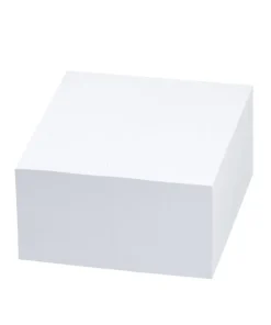 Notisblock 9x9cm limmad vit
