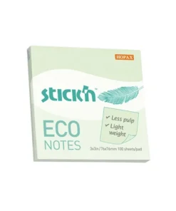 Notisblock 76x76mm Eco grön