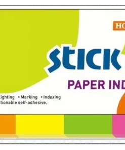 Notisflik 19x50mm papper 4 neonfärger