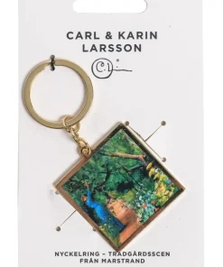 Nyckelring - Carl och Karin Larsson : Trädgårdsscen från Marstrand
