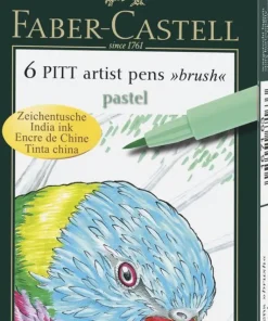 Pennset B PITT Artist Pen pastellfärger 6 färger