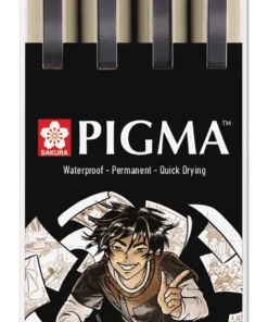 Pennset Pigma Manga 4-pack sepia