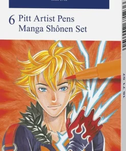 Pennset PITT Artist Pens Manga Shônen Set