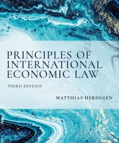 Principles of International Economic Law, 3e