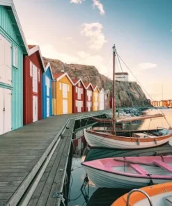 Pussel 500 bitar - Boathouses In Smogen