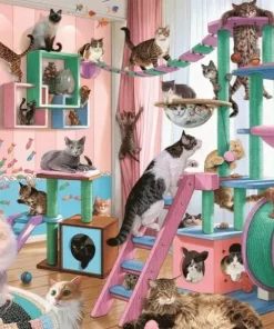 Pussel 1000 bitar - Cat Tree Heaven