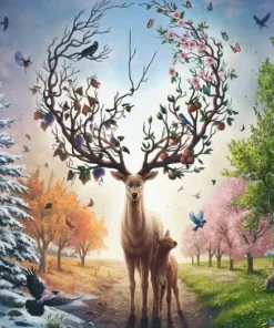 Pussel 1000 bitar - Magical Deer