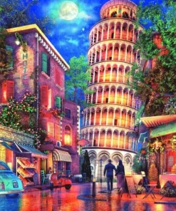 Pussel 500 bitar - Streets of Pisa