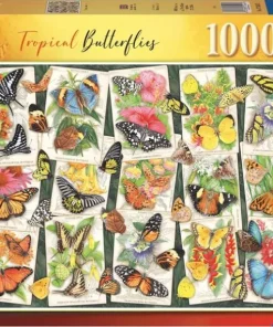 Pussel 1000 bitar - Tropical Butterfly