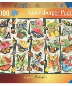 Pussel 1000 bitar - Tropical Butterfly