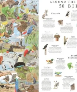 Pussel 1000 bitar Around the World in 50 Birds
