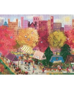 Pussel 1000 bitar Autumn at the city market