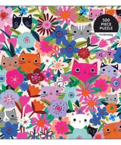Pussel 500 bitar Blooming Cats