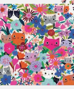 Pussel 500 bitar Blooming Cats