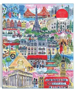 Pussel 1000 bitar Cities Around The World