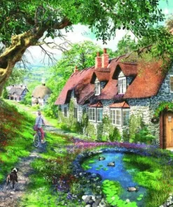 Pussel 1000 bitar Flower Hill Lane