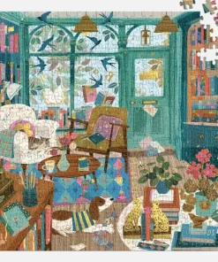 Pussel 500 bitar folierade Bookshop Afternoon