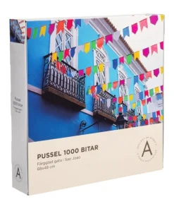Pussel 1000 bitar Färgglad gata i Sao Joao