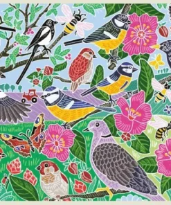 Pussel 1000 bitar Garden Birds, Kate Heiss
