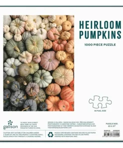 Pussel 1000 bitar Heirloom Pumpkins in Square Box