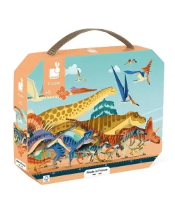 Pussel 100 bitar i väska : Dinosaurier