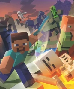 Pussel 100 bitar Minecraft Monster Minecraft