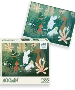 Pussel 1000 bitar Mumin Art Puzzle grön