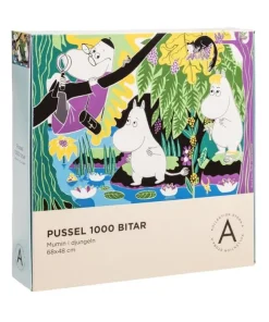 Pussel 1000 bitar Mumin i djungeln
