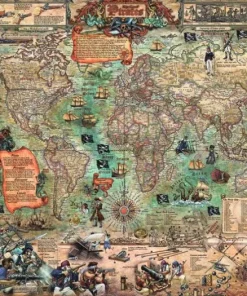 Pussel 2000 bitar Pirate World