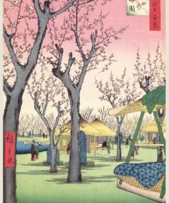 Pussel 1000 bitar Plum Garden, Utagawa Hiroshige