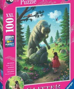 Pussel 100 bitar Red Riding Hood & The Wolf