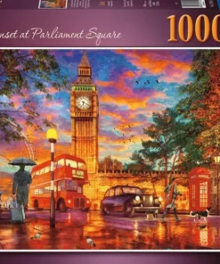 Pussel 1000 bitar Sunset At Parliament Square