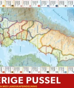 Pussel 260 bitar Sverige med landskap