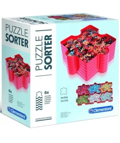 Pusselsorterare 6 delar röd