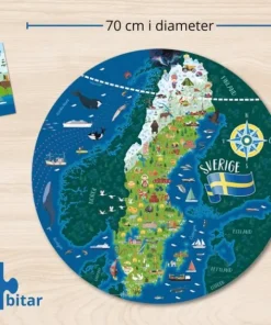 Pussla, lär och upptäck Sverige