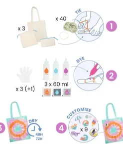 Pysselkit DIY Knytbatik - Sunshine camp