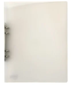 Ringpärm A4 plast transparent vit