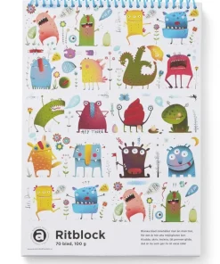 Ritblock A4 100g 70bl Monster