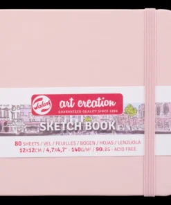 Skissbok 12x12cm Art Creation rosa