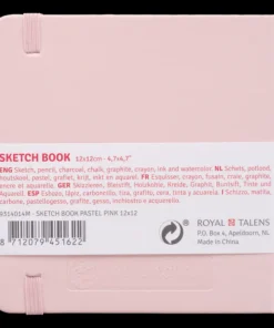 Skissbok 12x12cm Art Creation rosa